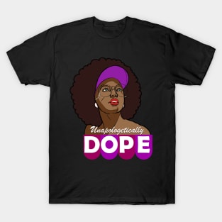 Unapologetically Dope Afro Words Black History Month Gifts T-Shirt